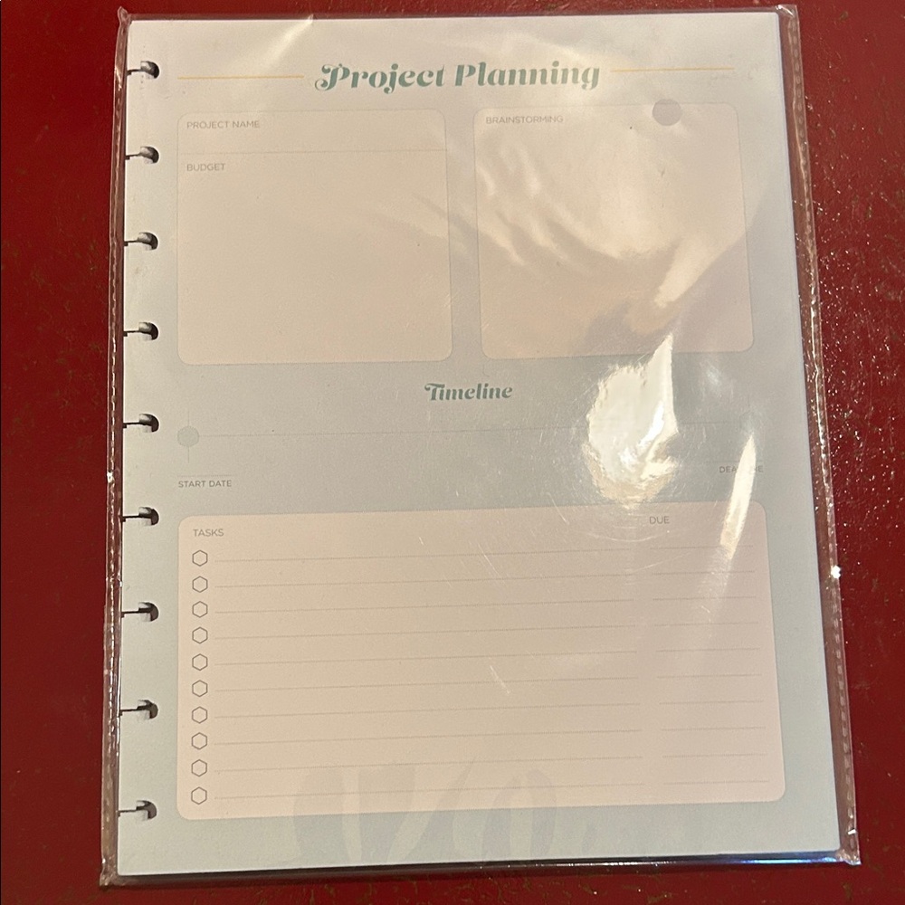 NWT Project Planning Planner Pages InkWell Press - Discbound